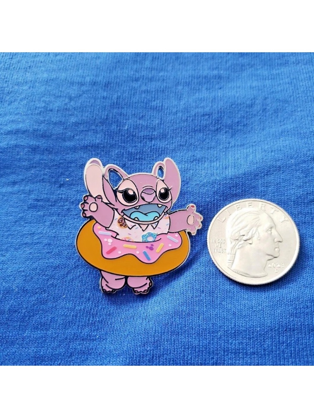 Disney Parks Stitch Attacks Snacks Mystery Pouch Pin Angel Donut
